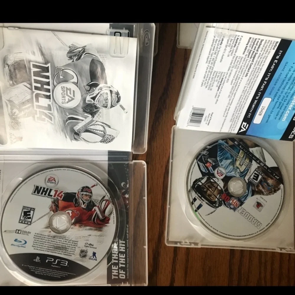 PS3 NFL NBA NHL14 Video Game Bundle